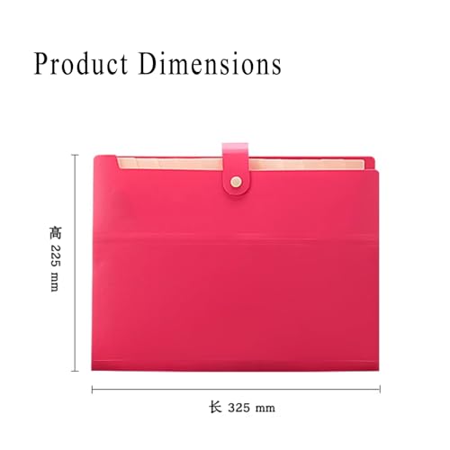 Folders,Document Organiser, Protective File Storage,2 Pack Expanding File Folders with 9 Pockets, A4 Accordion File Folder, Wallet Organiser Divider Folders with Snap Closure/Beige (Color : Black)