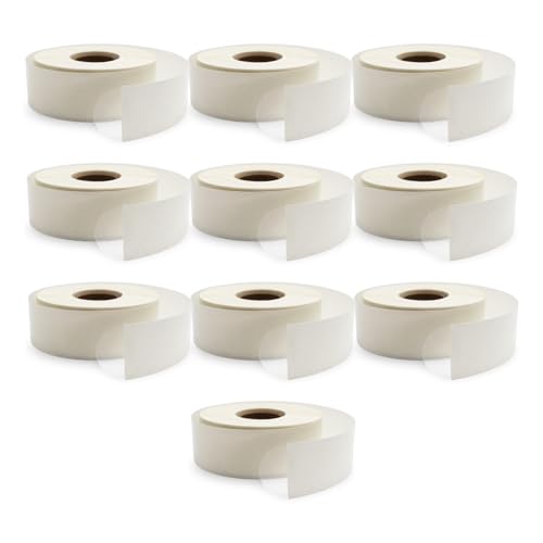 ChromaLabel 1 Inch Clear Wafer Seals, Package Seals, 1000/Roll, Case of 10