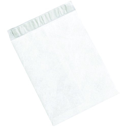Partners Brand PTYF1319WH Tyvek Flat Envelopes, 13" x 19", White (Pack of 100)