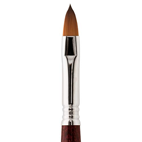 Escoda Prado Series Artist Watercolor & Acrylic Paint Brush, Filbert, Size 18