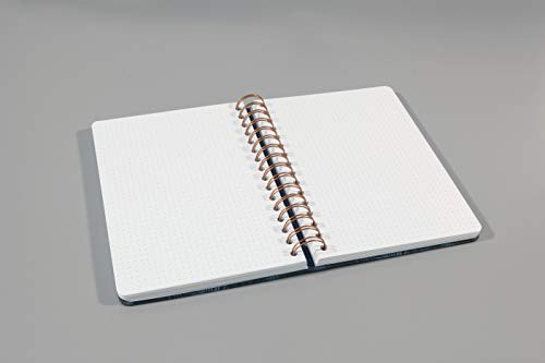 Sigel JN607 Spiral notebook premium A5, dotted, hardover, marble pattern, violet/White, 2 Pieces - Jolie