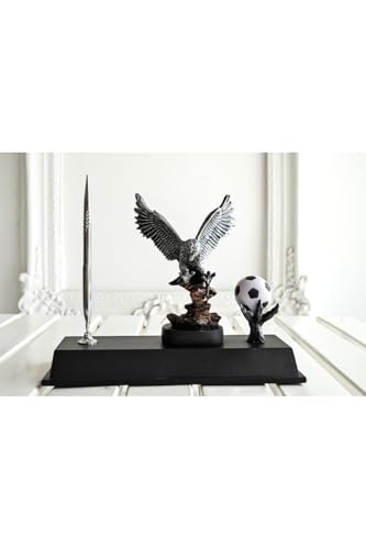 SODEF Eagle Figurine Desk Name Plate, Custom Design, Personalized Office Decor, Unique Gift
