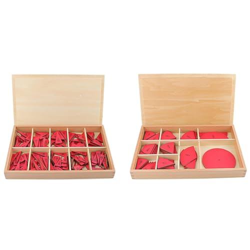 Kids Math Learn Toy Montessori Cut-Out Labeled Fraction Circles 1-10 & 11-20 Teaching Aids Children Math Fraction Education Toys Education Preschool (1-20)