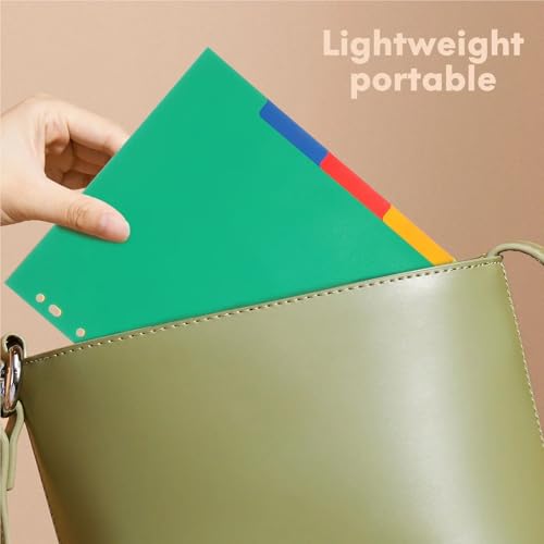 Plastic Dividers, 2sets 10Pcs/Set Plastic Binder Tabs Multicolor Index Dividers