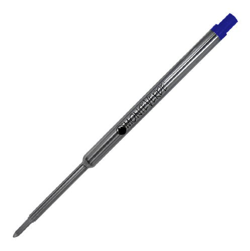 Monteverde Capless Gel Refill to Fit Waterman, Fine, Blue, 50 Pack