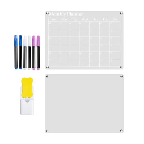 Magnetic Calendar Fridge Dry Erase Board Planner Schedule Board