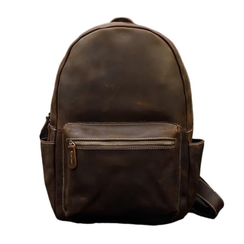 AODFDSJH Backpack for Men Laptop Brown Travel Rusack Casual Daypack