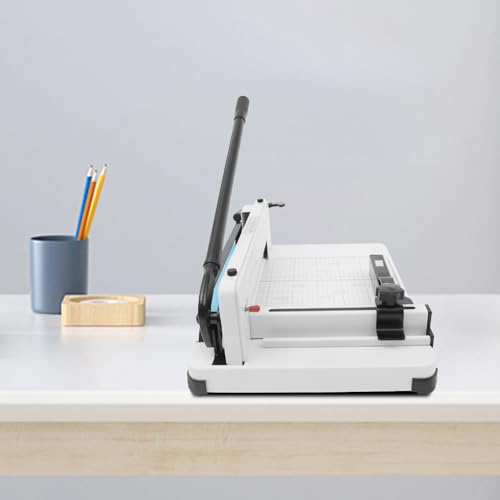 Heavy Duty Manual Paper Cutter, 400 Sheet Capacity, A4 Guillotine