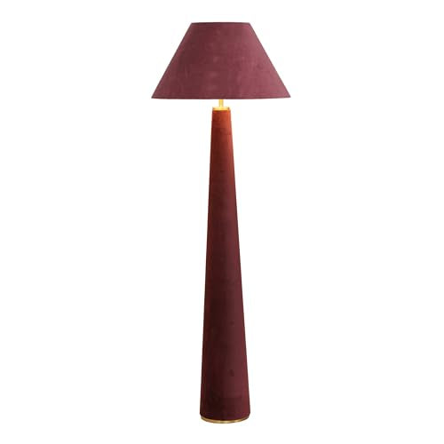 First of a Kind Floor Lamp in Burgundy Velvet
