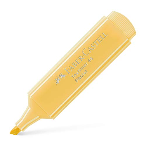 Faber-Castell Textliner 46 Pastel Vanilla Highlighter Pen - Box of 50