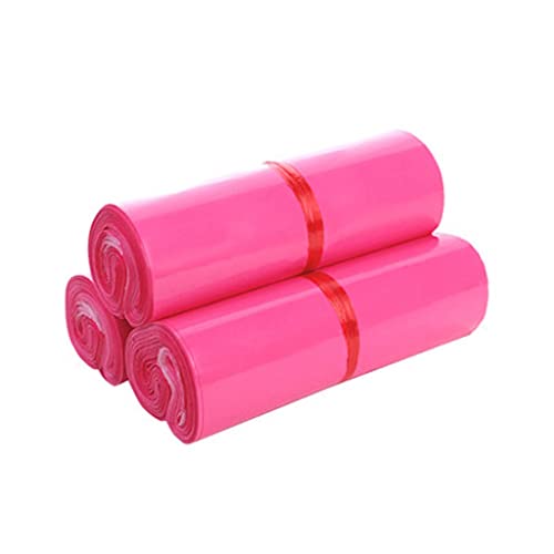 EVANEM Pink Courier Bags Big Frosted Storage Bag Waterproof Bag, for Self-Seal PE Material Envelope Mailer Postal Mailing Pack Bags(45x60cm 50pcs)