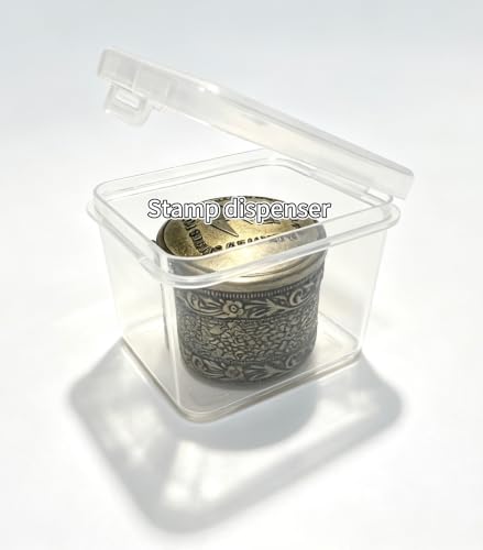 Roll of 100 Stamps Dispenser Roll Stamp Dispenser with a Storage Box (No Stamps Included)