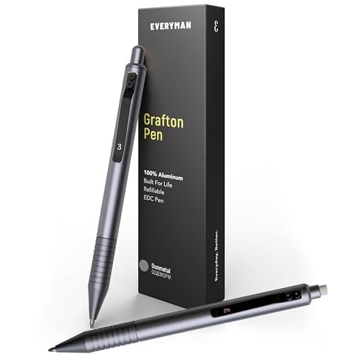 EDC Grafton Gunmetal 0.7mm Metal Gel Ink Pen and Mechanical Pencil Set