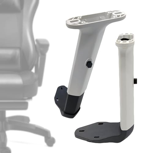 LOUYENOUS Pair of Height Chair Armrests, Gaming Task Chair Arms Set, Liftable, Chair Armrest for, Black(White)