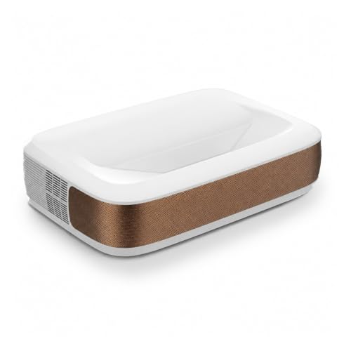 Mini Projector, G3 ust 4k DLP laser projector(White)