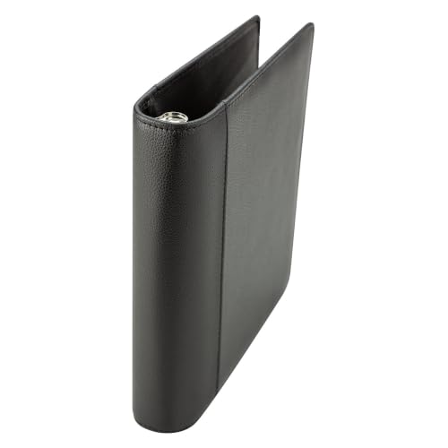 FranklinCovey - Franklin Ring-Bound Binder for FranklinCovey Planners | Leather Open Binder (Classic, Black)