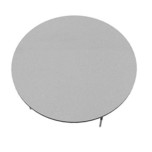 Correll AM60-RND-15 Econoline Activity Table, Smooth & Hard Granite Melamine Top, Height Adjustable Heavy Duty Legs (AM3072-REC-15), 60" Round, Gray