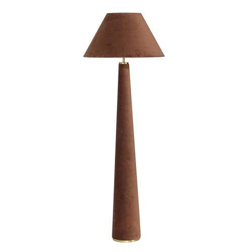 First of a Kind Floor Lamp in Chocolate Brown Velvet