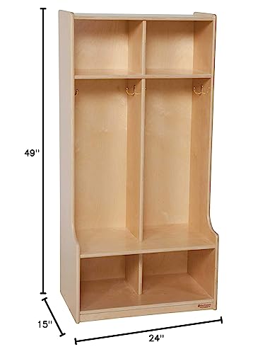 Wood Designs 2 Section Seat Locker