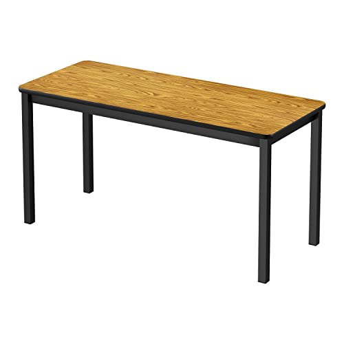 Correll Thermal Fused Laminate Lab Table with Medium Oak Finish LT3072TF-06