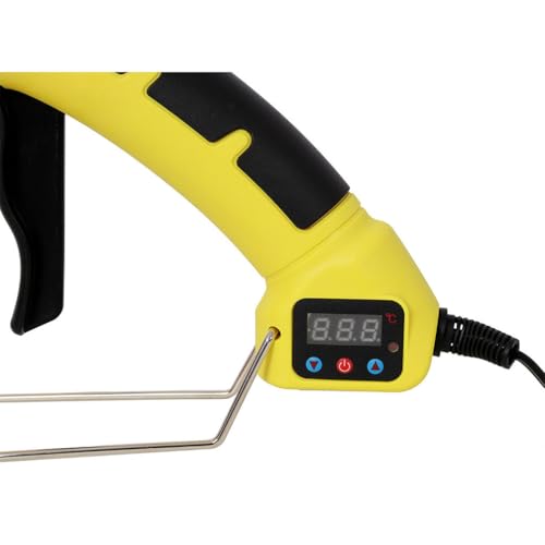 LMAOSS 550W Industrial Hot Glue Gun Kit with Digital Temperature Display, 4 Copper Nozzles & 24 Glue Sticks, Heavy Duty Full Size Hot Melt Glue Gun for Crafts, DIY, Home Repair & Woodworking