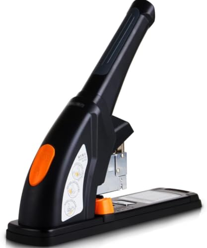 Desktop Staplers-Mini Stapler-Black Heavy Duty Stapler 210 Sheet High Capacity Office Desk Staplers Commercial for Home Supplies