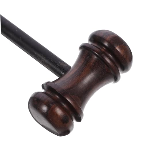 Single Wooden Auctioneer Gavel, Judge Lawyer Judgement Court Hammer for Legal & Auction Use Auction Hammer