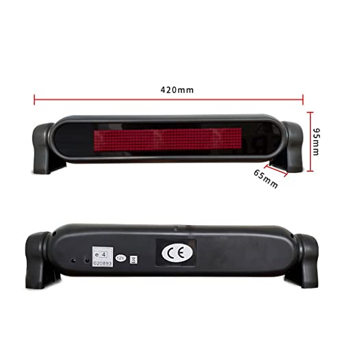 MekUk LED Sign Board Scrolling Message LED Car Display Car Rear Window Sign Board Scrolling Message Display Board with Remote Control for Store, Car, Business, Promotion (Color : Red)