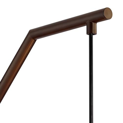 Giclee Glow 71 1/2" Tall Interweave Patina Shade Bronze Arc Floor Lamp