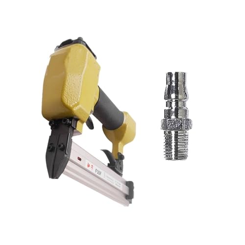 LPXDS Pneumatic Staple Gun,Oil-Free Pneumatic Staple Gun 18Ga Upholstery Pneumatic Stapler Nail Gun F30F for 10-30mm Nail Wooden Frame Furniture Fixed Air Nailer Gun(Color:JP Standard)