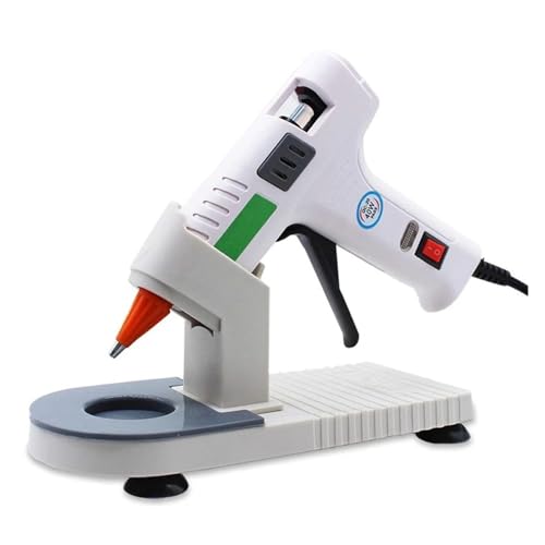 LIBODD Hot Glue Gun Hot Melt Glue Gun Stand Glue Gun Base Universal with Sucker Industrial Guns Holder Gadgets Glue Gun Organizer Handmade DIY Tools for DIY Arts, Crafts and Quick Repairs