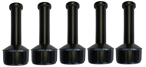 Pack of America Stretch Wrap Dispenser, Hand Saver (5 Pack) for 3-Inch Core Plastic Wraps | Black Plastic Handle | Moving Packaging Supplies | Hand Held Dispenser for Bundling and Wrapping