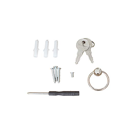 HayWHNKN Key Lock Cabinet Adjustable Key Cabinet Lock Box Organization Shelves with Key Hang Beige 100 Position