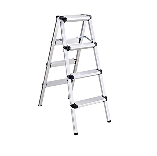 FLYIFE Step Stool Two-Step Ladder Stool, Three-Step Metal Ladder Outdoor Four-Step Ladder Five-Step Double-Sided Stepladders Engineeladder Household Ladder/40 X 74 X 97.7Cm