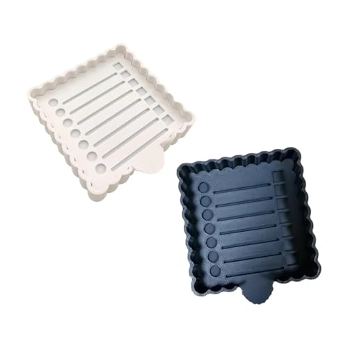 4pcs Sticky Notes Holder with Stencil Desk Memo Pad Organizer for 3x3 Notes