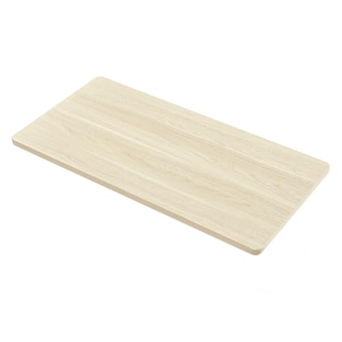 SANODESK 60"x24"x1" One-Piece Tabletop for Home Office, White Wood Grain
