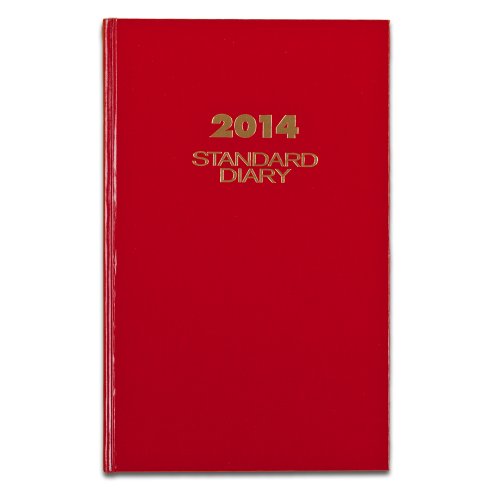 AT-A-GLANCE 2014 Standard Diary Daily Diary, Red, 8 x 12.5 x 1.25 Inches (SD376-13)