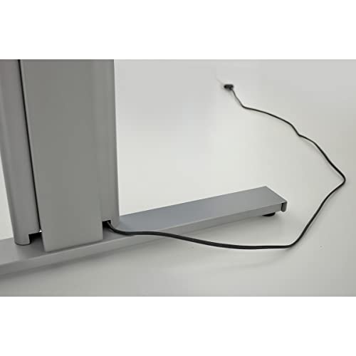 Kerkmann Move.3 Corner Desk | Electric Height Adjustable | Silver Frame | H x W x D 720-1200 x 2000 x 1000 mm | Graphite | Seat and Standing Table Office Table Work Table