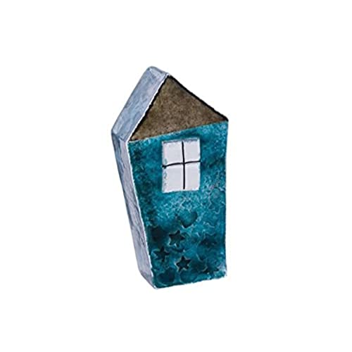 Caithness Glass Piece Crystal Sarah P Art Glass Our House Paperweight, Blue