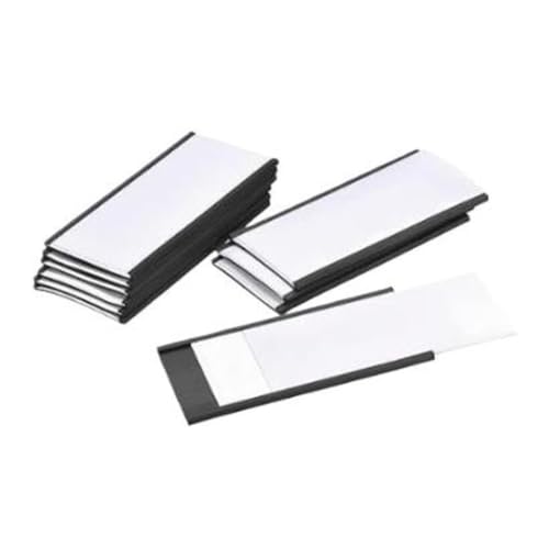 100set C-Shaped Magnetic Card Label Holder for Metal Racks and Shelves