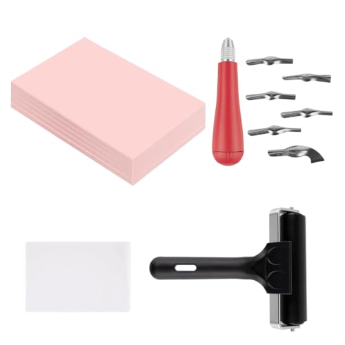 Carving Tools Collection with Roller Brayer