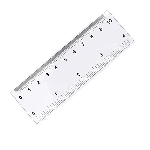 JUIYU Microscope Accessories Kit 10/30/60/100/150cm Transparent Soft Ruler 30CM(R Angle) Straightedge Scale 0.1mm/0.5mm Measuring Calibration Card Microscope Slides (Color : 150CM (Scale 0.1mm))