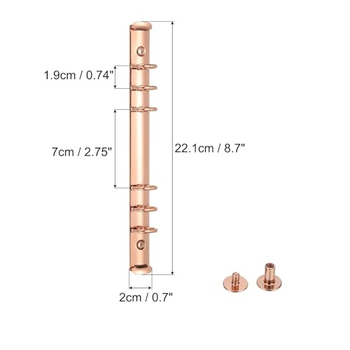 A5 ring binder Ring Binder Mechanism 4 Pieces 6 Hole Replacement for Planner Loose Leaf