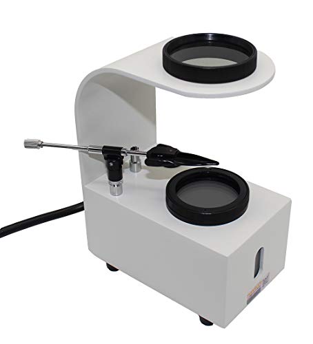 LeTkingok Jewelry Tabletop Polariscope Desktop Magnifier Gem Identification Tool with Gem Clip