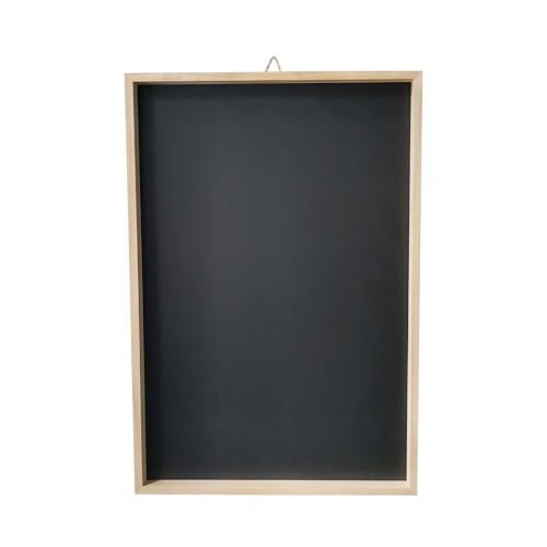 Make Market Framed Pinewood Chalkboard – 17" x 25" Chalkboard with Unfinished Wood Frame & Jute Hanger for Home, Office & Classroom Use, 6 Pack