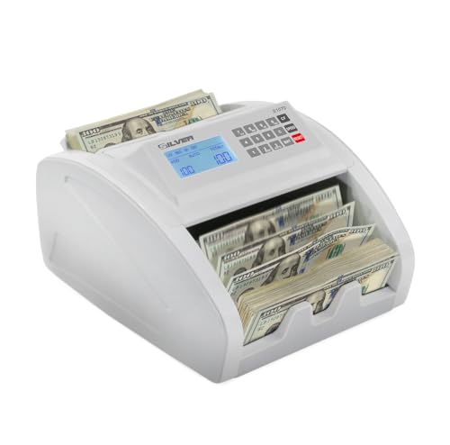 Silver by AccuBANKER S1070 Bill Counter, 1500 Per Min