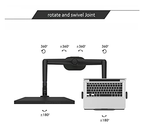 MXJIAYDNX OL-3L 10"-17" Ergonomics Desk Laptop Stand 32" Monitor Desktop Holder Computer Full Motion with Column Bar (Gray)