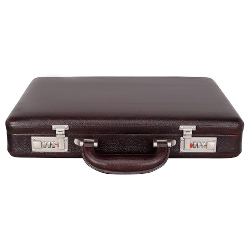 ACEKING Full Grain Leather Briefcase for Men, Brown