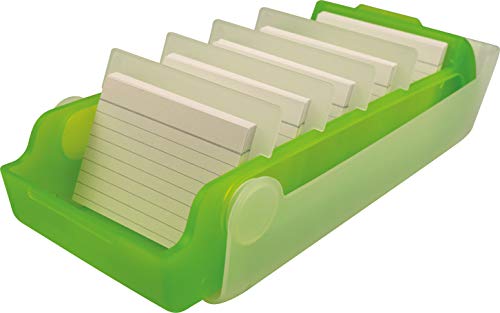 Helit Beebox Flash Card Box A8 for 600 Cards Lime Green