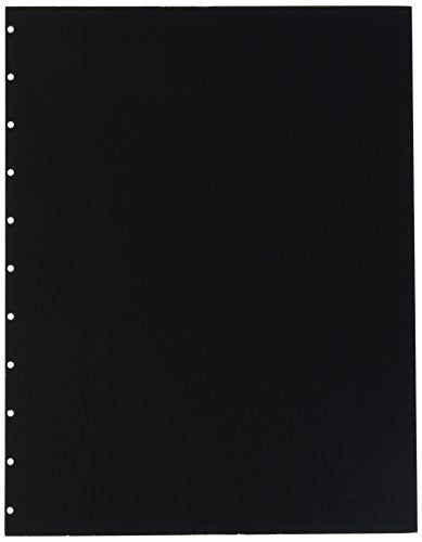 GBC VeloBind Leather Look Premium Presentation Covers, Non-Window, Square Corners, Black, 50 Pieces Per Box (9742230)